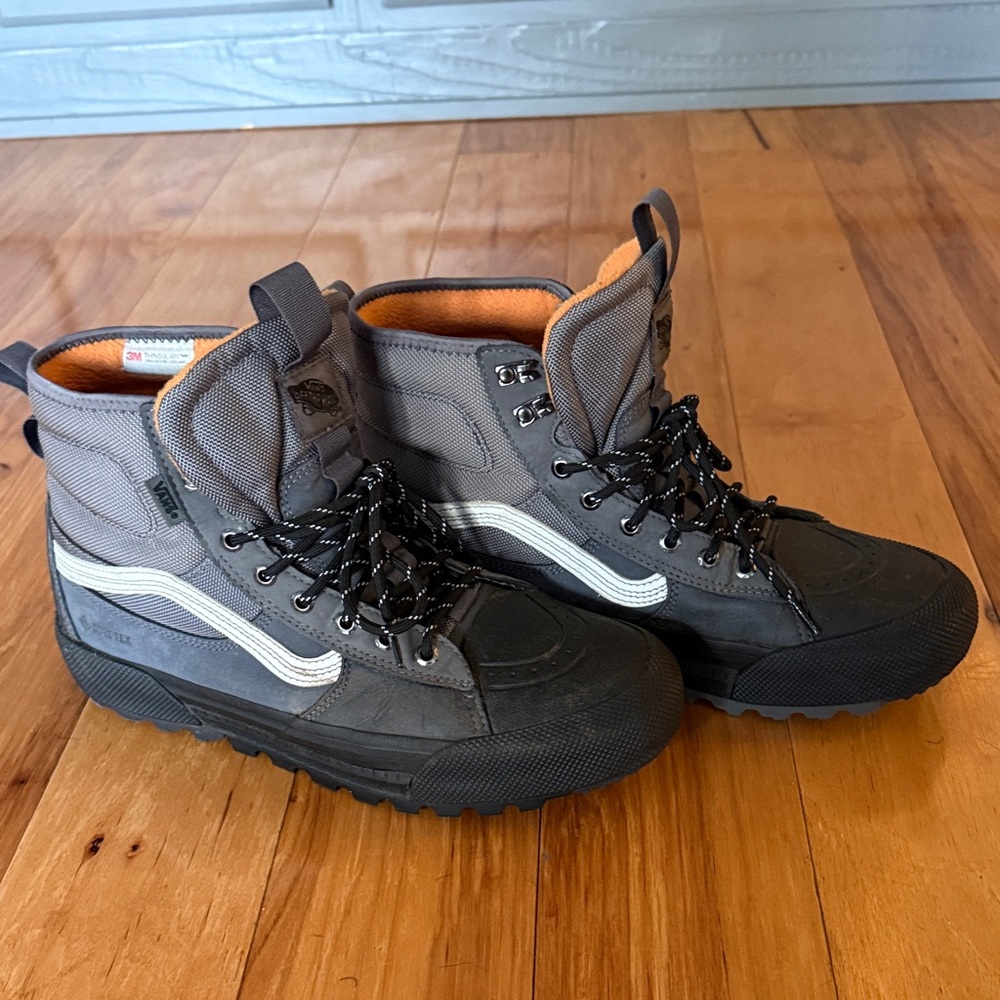 Vans Black and Gray Snow Boots